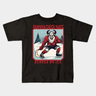 Krampus ice hockey Kids T-Shirt